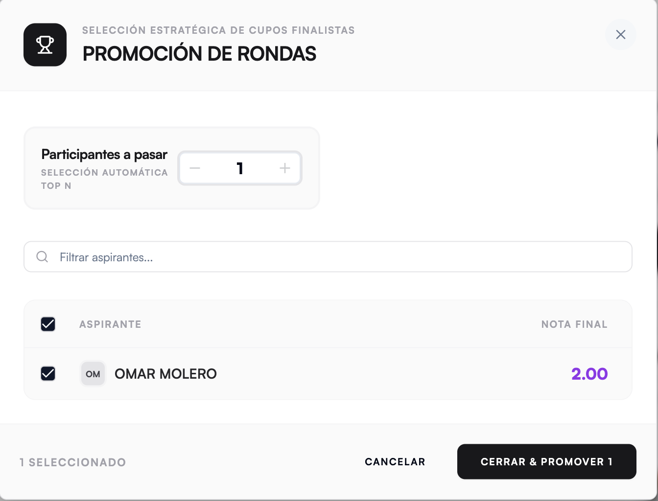 Pase de ronda